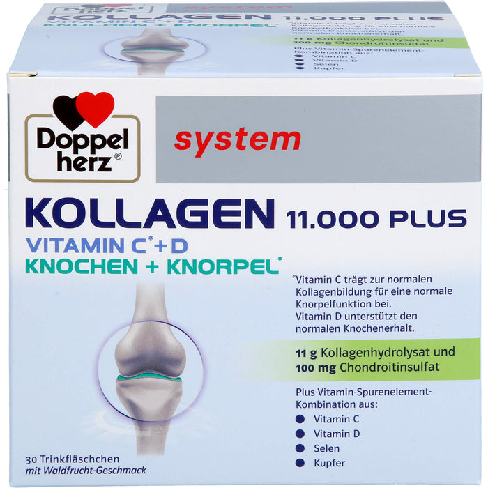 Doppelherz system Kollagen 11.000 plus Trinkfläschchen, 30 St. Ampullen