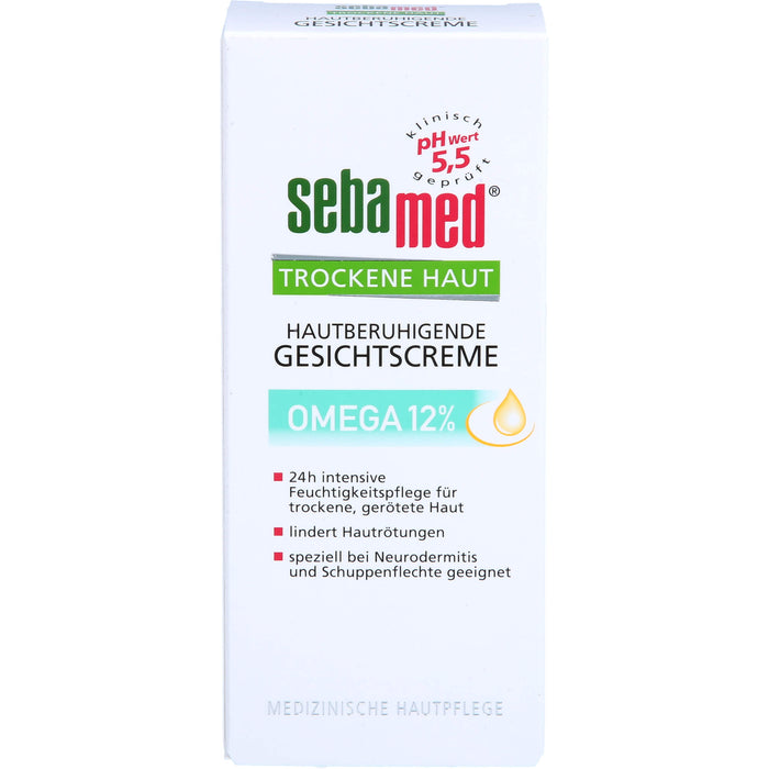 Sebamed für trockene Haut Omega 12% Gesichtscreme, 50 ml Creme