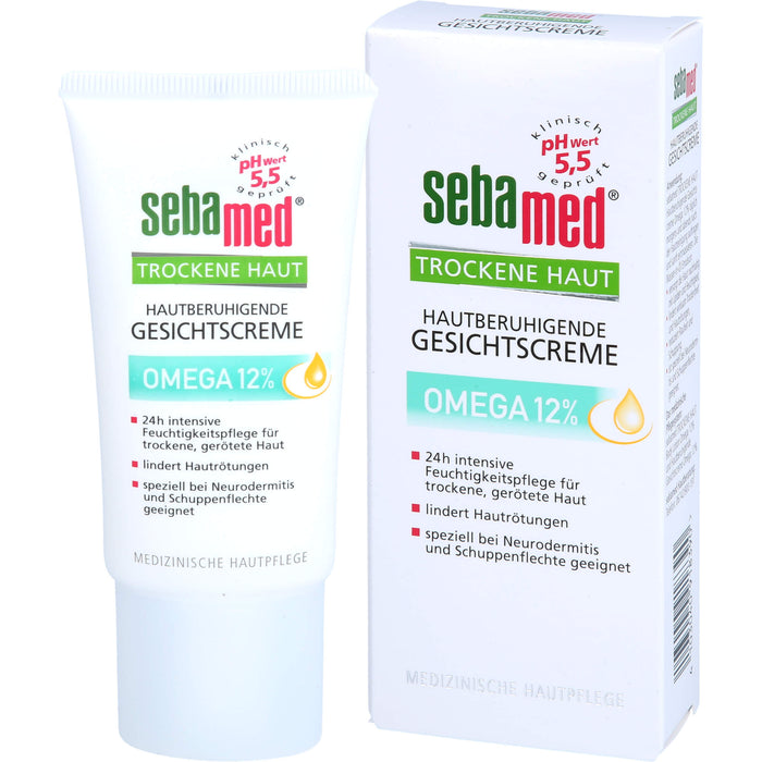 Sebamed für trockene Haut Omega 12% Gesichtscreme, 50 ml Cream