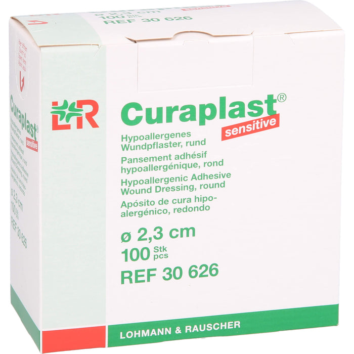 Curaplast Sensitiv rund, 100 pcs. Patch