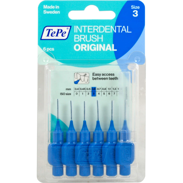 TePe ID Interdentalbürsten Blau 0,6mm, 5 pc Brosses interdentaires