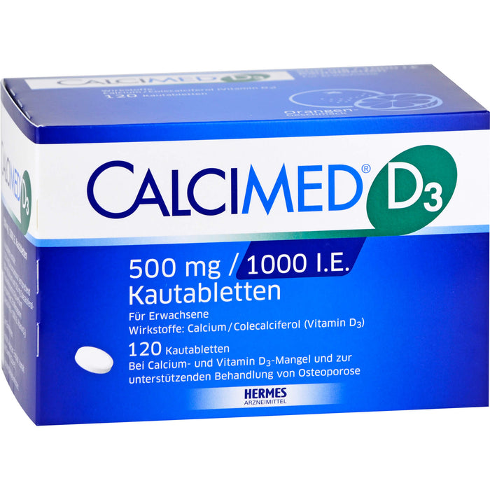 CALCIMED D3 500mg / 1000 I.E. Kautabletten, 120 pcs. Tablets