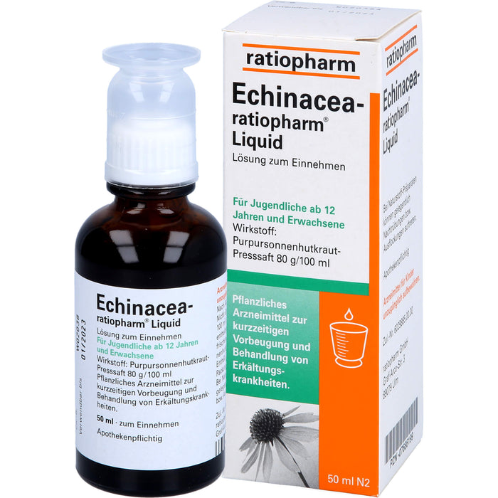 Echinacea-ratiopharm Liquid pflanzliches Immunstimulanz, 50 ml Lösung