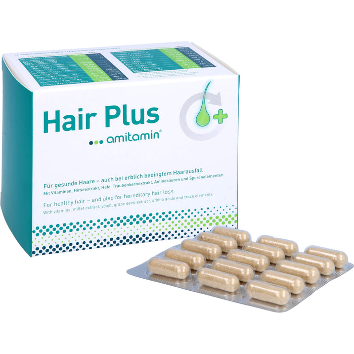 amitamin Hair Plus Kapseln für gesunde Haare, 60 pc Capsules