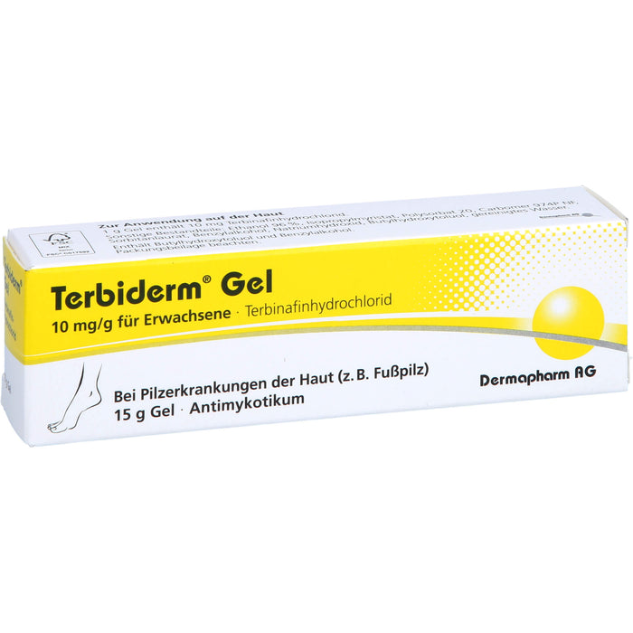 Terbiderm Gel 10 mg/g für Erwachsene bei Pilzinfektionen der Haut, 15 g Gel