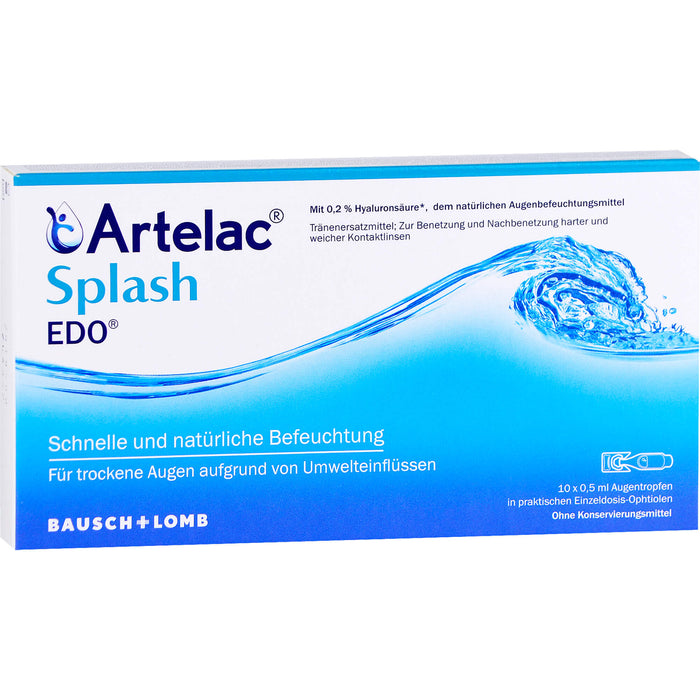 Artelac Splash Augentropfen EDO, 10 pcs. Single-dose pipettes