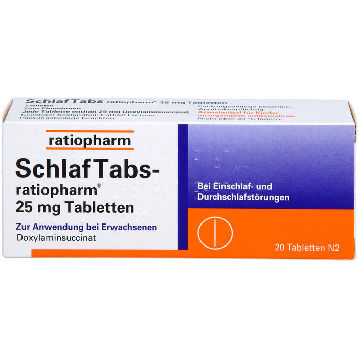 SchlafTabs-ratiopharm, 20 pcs. Tablets