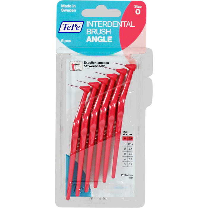 TePe Angle Interdentalbürste 0,4 mm pink, 5 pcs. Interdental brushes