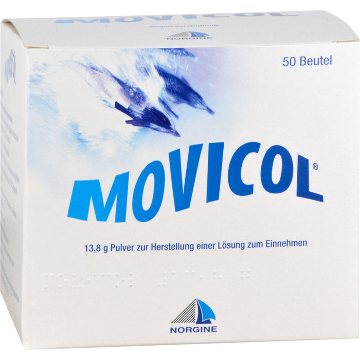 MOVICOL, Pulver zur Herstellung einer Lösung zum Einnehmen gegen Verstopfung, 50 pcs. Sachets