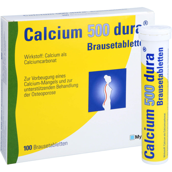 Calcium 500 dura Brausetabletten, 100 pc Tablettes