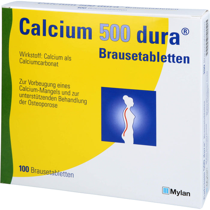 Calcium 500 dura Brausetabletten, 100 pc Tablettes