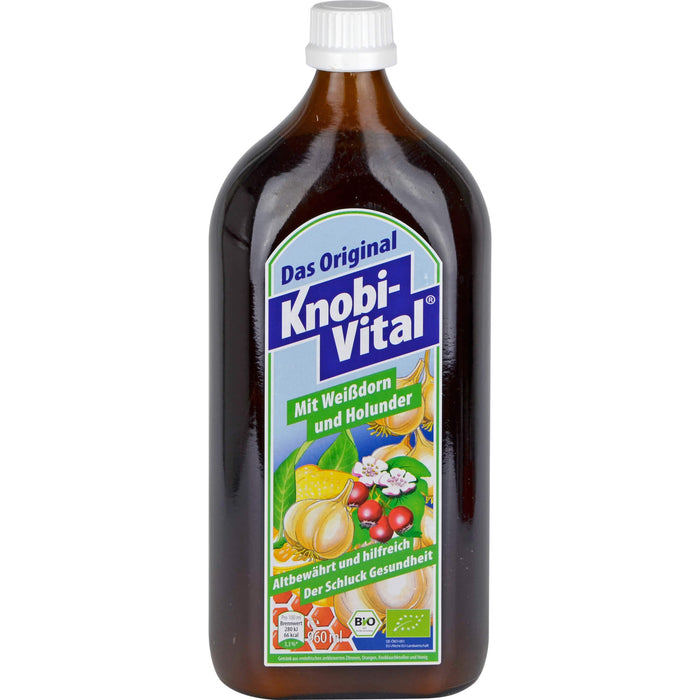 Knobi-Vital Lösung Mit Weißdorn und Holunder, 960 ml Lösung