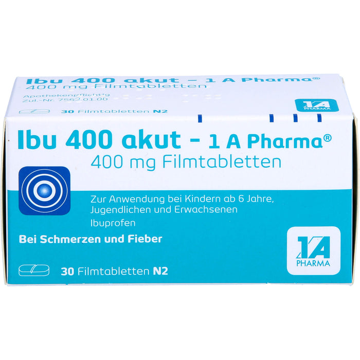 Ibu 400 akut - 1 A Pharma Filmtabletten, 30 pc Tablettes