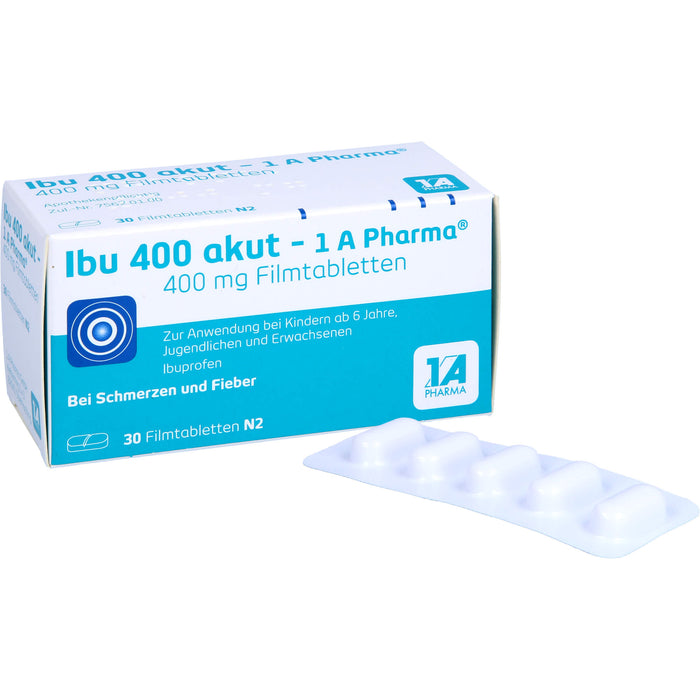 Ibu 400 akut - 1 A Pharma Filmtabletten, 30 pc Tablettes