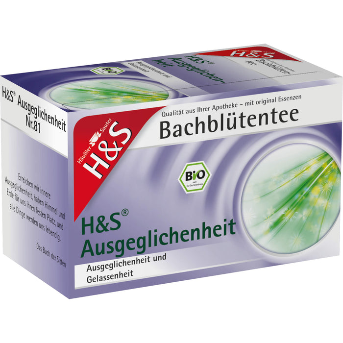 H&S Bachblütentee Ausgeglichenheit, 20 pcs. Filter bag