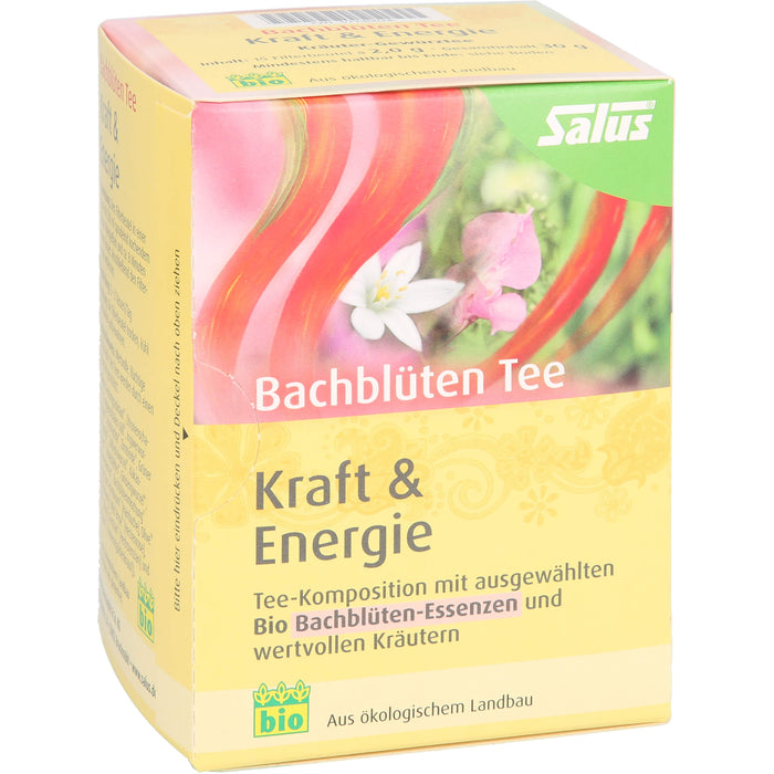 Salus Bachblüten Tee Kraft & Energie bio, 15 St. Filterbeutel