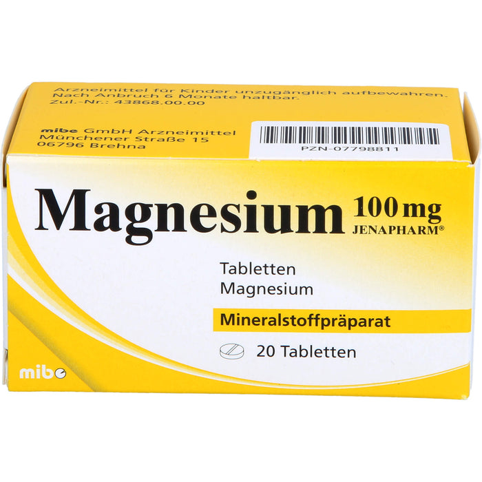 Magnesium 100 mg JENAPHARM Tbl., 20 St TAB