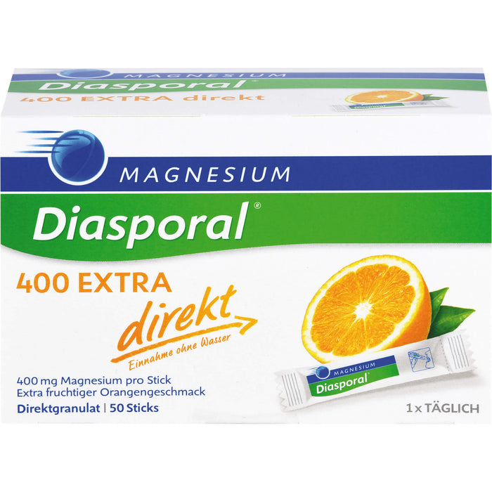 Magnesium-Diasporal 400 extra direkt Direktgranulat Sticks, 50 pcs. Sachets