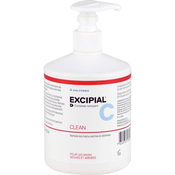 Excipial Clean Flüssig-Syndet Seife für trockene und strapazierte Hände, 500 ml Solution