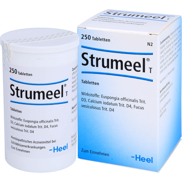 Strumeel T Tabletten bei Schilddrüsenerkrankungen, 250 pc Tablettes