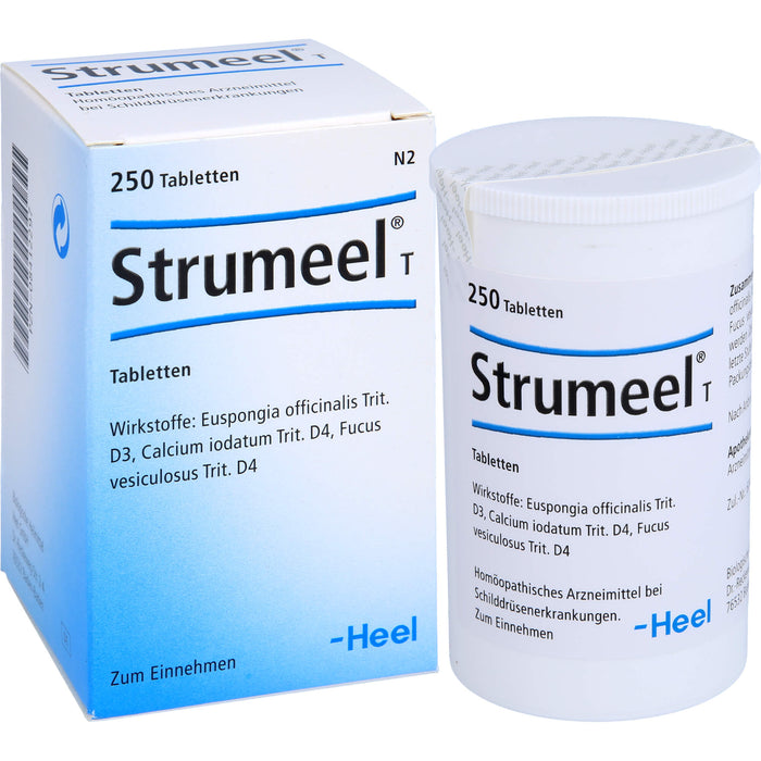 Strumeel T Tabletten bei Schilddrüsenerkrankungen, 250 pc Tablettes