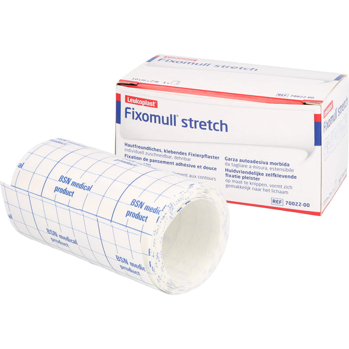 Fixomull stretch 10 cm x 2 m Klebevlies zur vollflächigen Verbandfixierung, 1 pcs. Patch