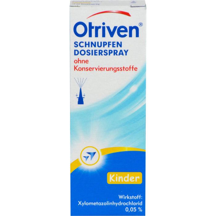 Otriven 0,05 % ohne Konservierungsstoffe Dosierspray für Kinder bei Schnupfen, 10 ml Solution