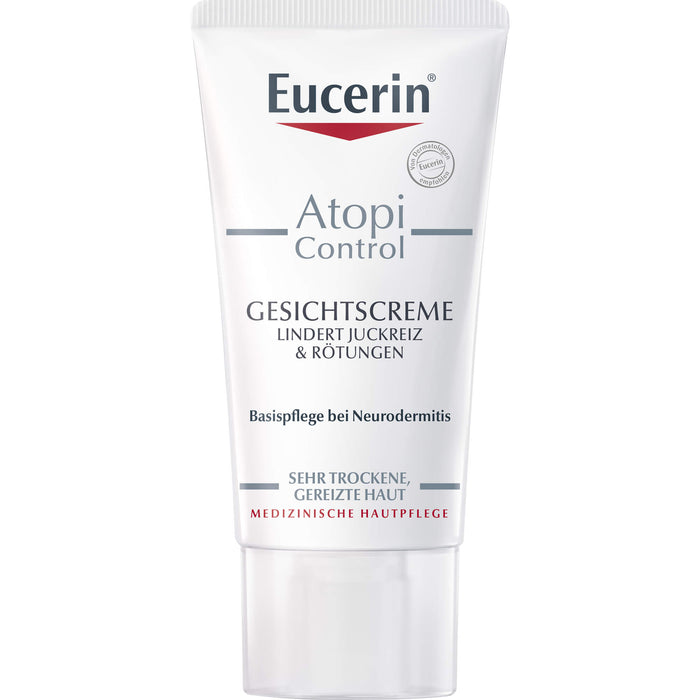 Eucerin AtopiControl Gesichtscreme lindert Juckreiz & Rötungen, 50 ml Cream