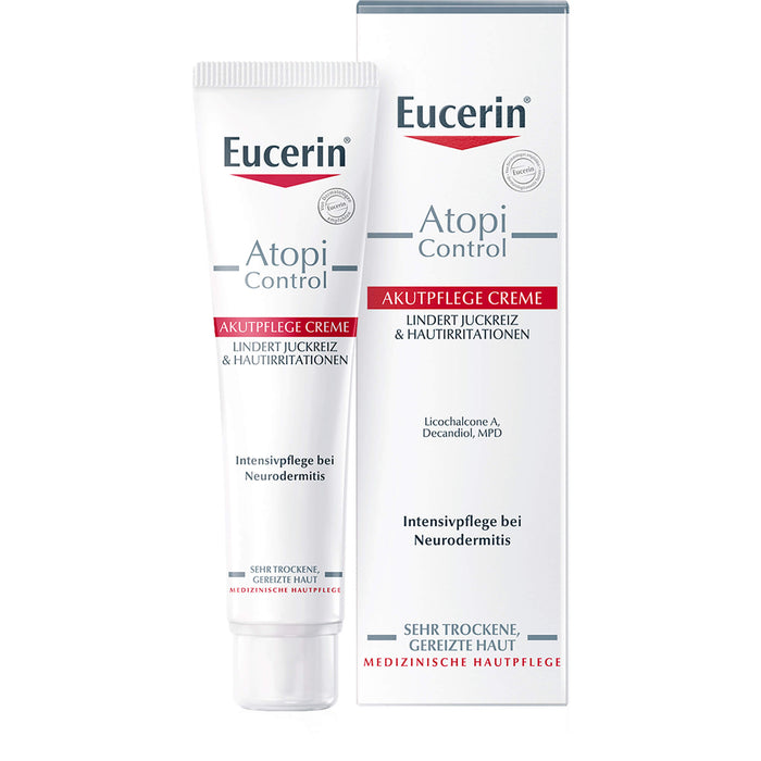 Eucerin AtopiControl Akutpflege Creme lindert Juckreiz, 40 ml Creme