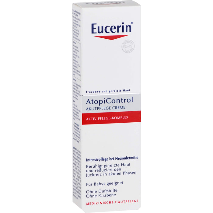 Eucerin AtopiControl Akutpflege Creme lindert Juckreiz, 40 ml Cream