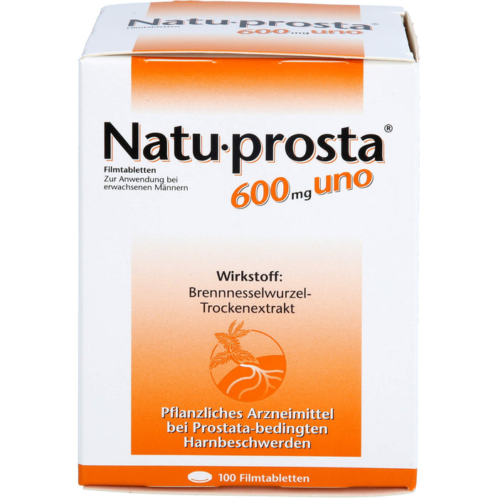 Natu-prosta 600 mg uno Filmtabletten bei Prostata Erkrankungen, 100 pc Tablettes