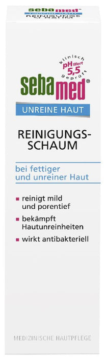 sebamed unreine Haut Reinigungsschaum, 150 ml Foam