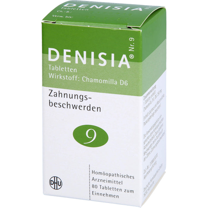 DHU DENISIA Nr. 9 Tabletten bei Zahnungsbeschwerden, 80 pcs. Tablets