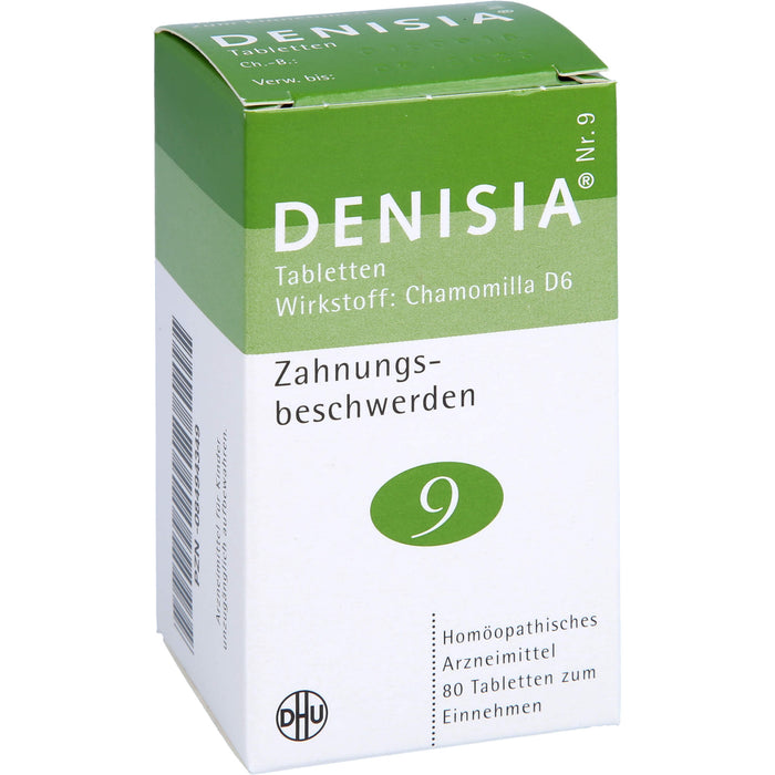 DHU DENISIA Nr. 9 Tabletten bei Zahnungsbeschwerden, 80 pc Tablettes