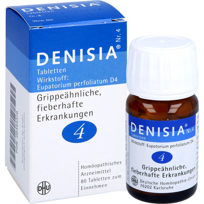 DHU DENISIA Nr. 4 Tabletten bei grippeähnlichen Erkrankungen, 80 pcs. Tablets