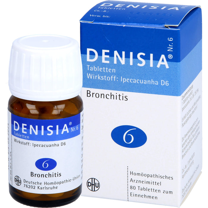 DHU DENISIA Nr. 6 Tabletten bei Atemwegserkrankungen, 80 pc Tablettes