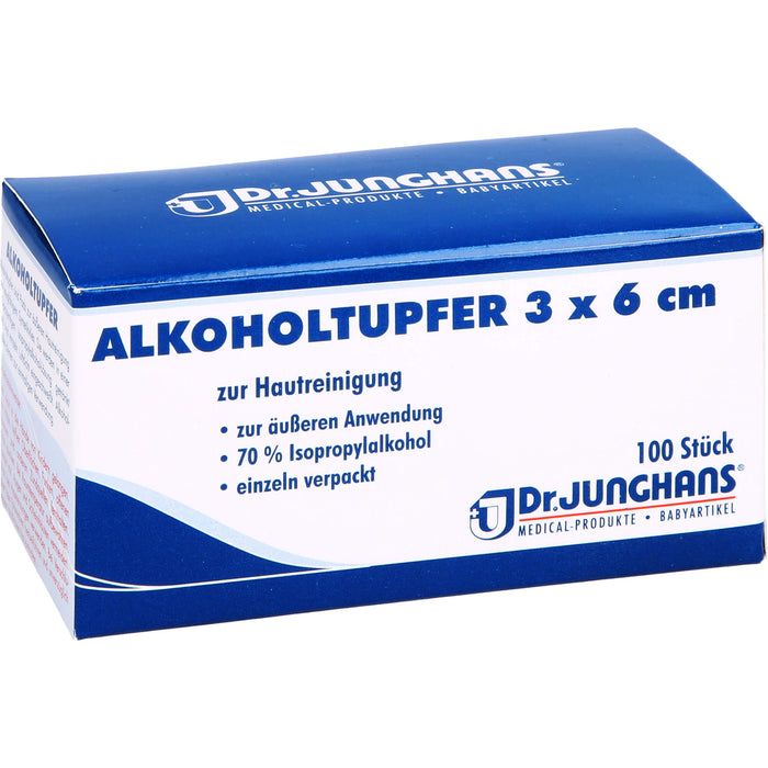 Alkoholtupfer 3x6cm steril, 100 St TUP