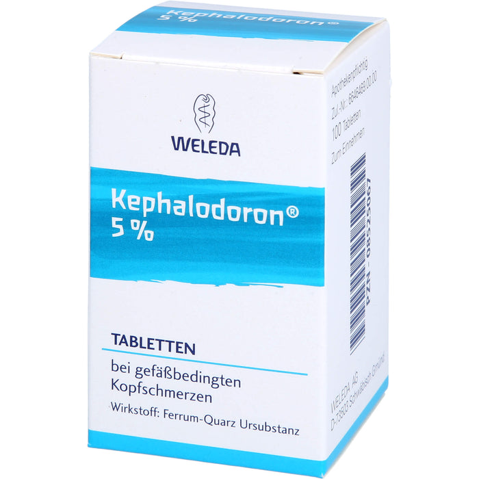 WELEDA Kephalodoron 5% Tabletten bei gefäßbedingten Kopfschmerzen, 100 pcs. Tablets