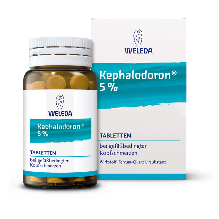 WELEDA Kephalodoron 5% Tabletten bei gefäßbedingten Kopfschmerzen, 100 pc Tablettes