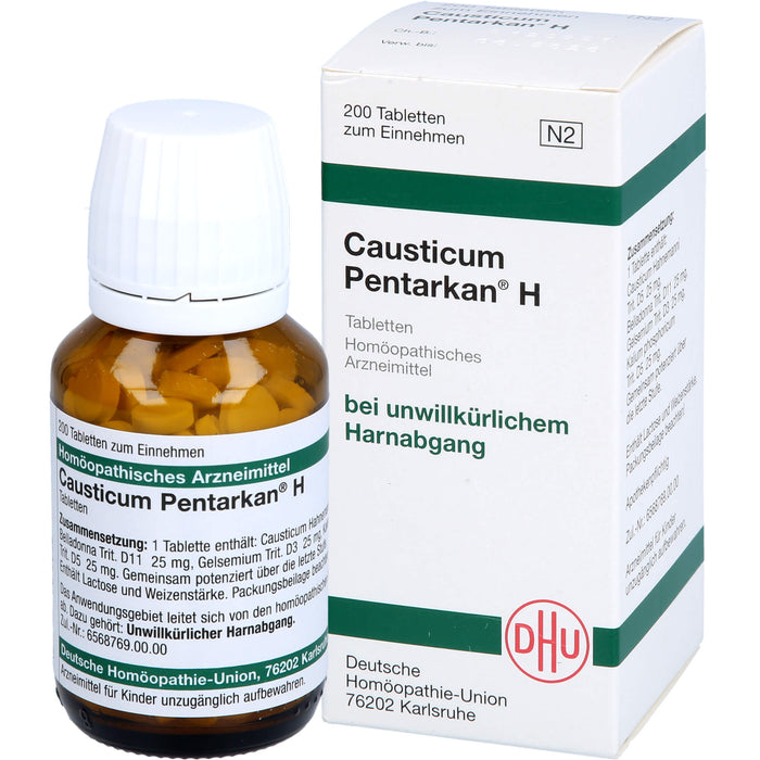 DHU Causticum Pentarkan H Tabletten bei unwillkürlichem Harnabgang, 200 pc Tablettes