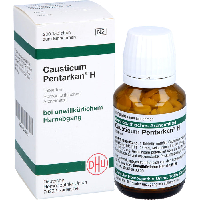 DHU Causticum Pentarkan H Tabletten bei unwillkürlichem Harnabgang, 200 pcs. Tablets