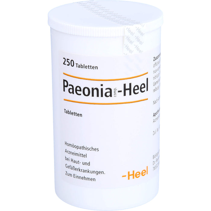 Paeonia comp. Heel Tabletten bei Haut- und Gefäßerkrankungen, 250 St. Tabletten