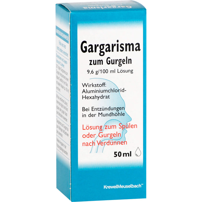 Gargarisma zum Gurgeln Lösung bei Entzündungen in der Mundhöhle, 50 ml Solution