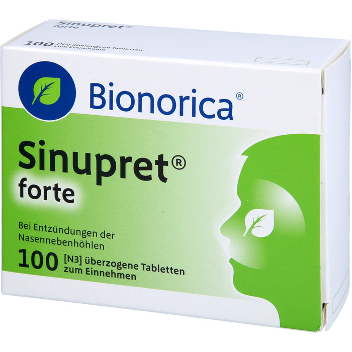 Sinupret forte Tabletten bei Entzündungen der Nasennebenhöhlen, 100 pc Tablettes