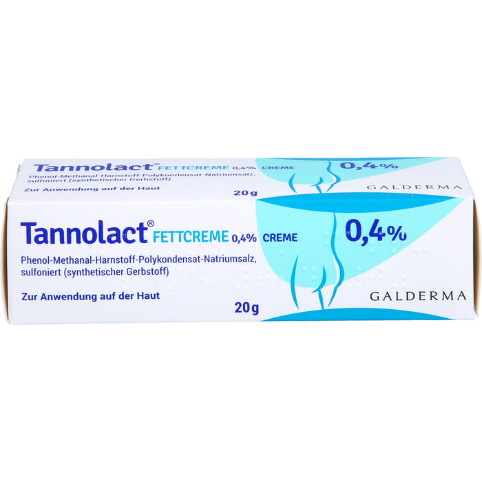 Tannolact Fettcreme 0,4 % bei Hauterkrankungen, die mit Entzündung oder Juckreiz verbunden sind, 20 g Crème