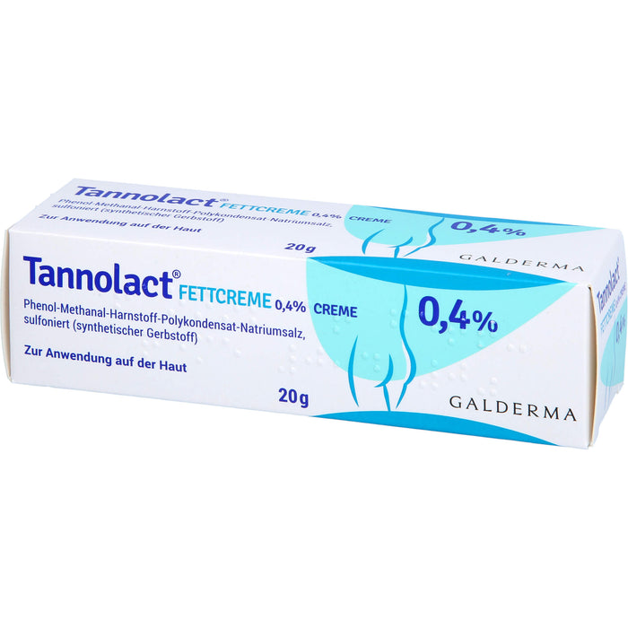 Tannolact Fettcreme 0,4 % bei Hauterkrankungen, die mit Entzündung oder Juckreiz verbunden sind, 20 g Cream