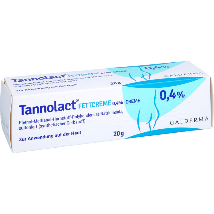 Tannolact Fettcreme 0,4 % bei Hauterkrankungen, die mit Entzündung oder Juckreiz verbunden sind, 20 g Crème