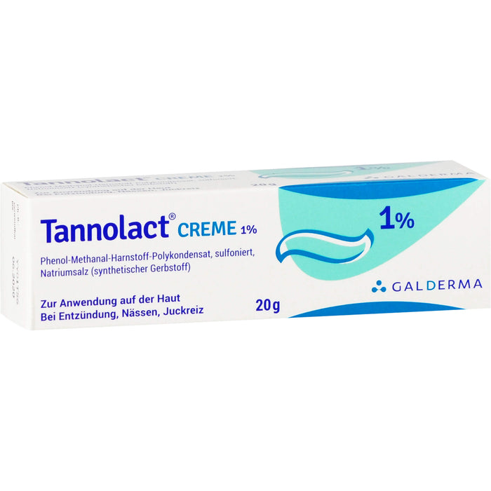 Tannolact Creme 1 % bei Entzündung, Nässen, Juckreiz, 20 g Creme