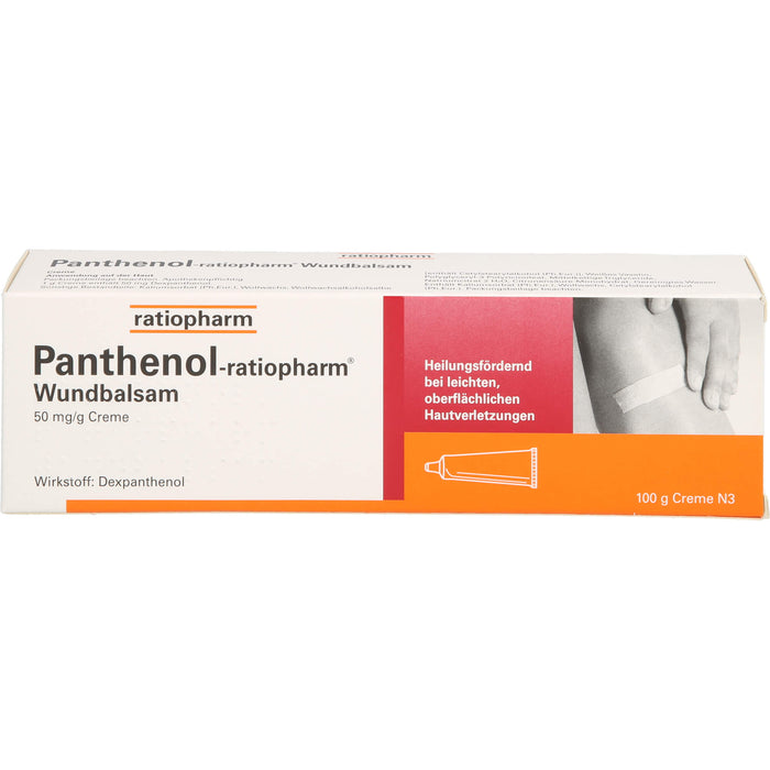 Panthenol-ratiopharm Wundbalsam heilungsfördernde Creme, 100 g Creme