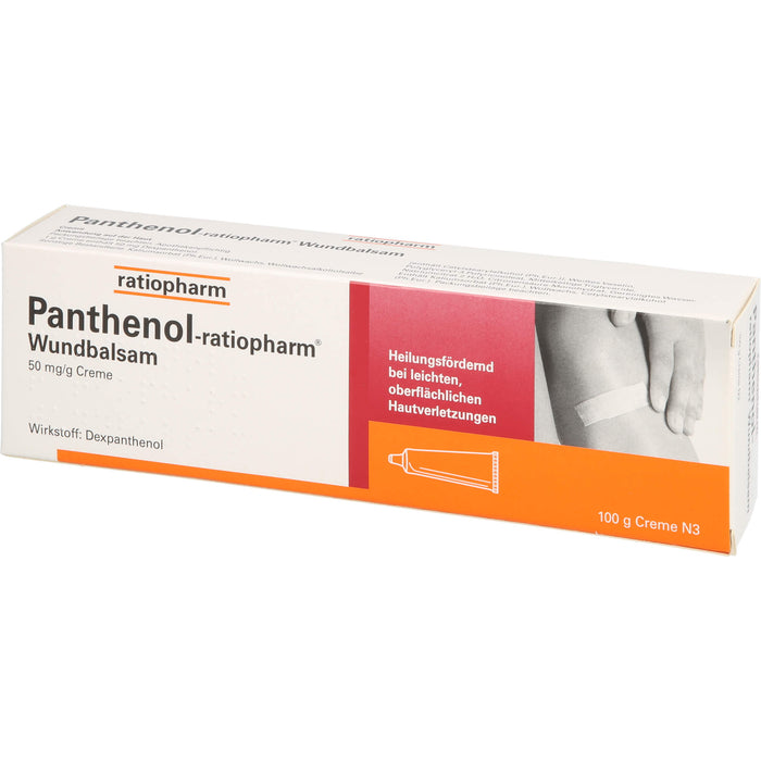 Panthenol-ratiopharm Wundbalsam heilungsfördernde Creme, 100 g Creme